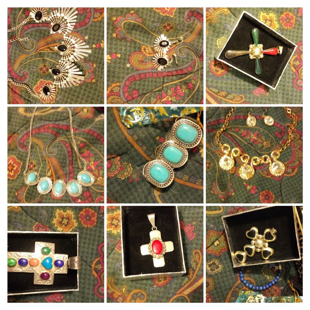 Necklaces, cross pendants